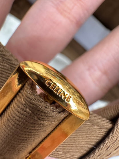 CELINE 棕色凱旋門鴨舌帽