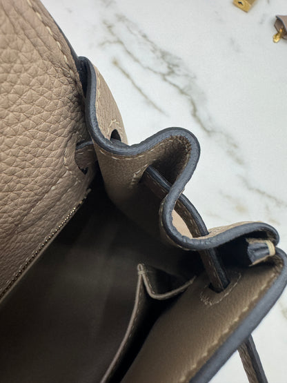HERMES Kelly 25 斑鳩灰金扣 內縫 Togo 81 Gris Tourterelle GHW