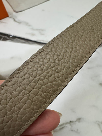 HERMES Mini Lindy II 馬爾淺米 金扣 TC