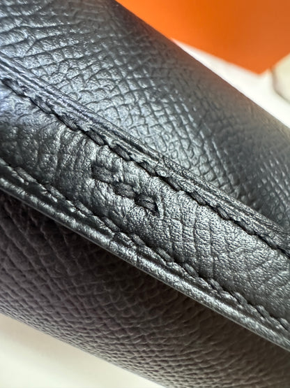 HERMES Mini Constance 新版 附鏡子 黑銀 Epsom PHW