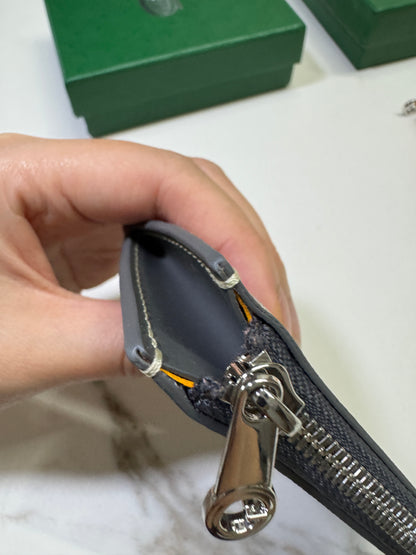 GOYARD Bourbon Zipped Cardholder 灰色
