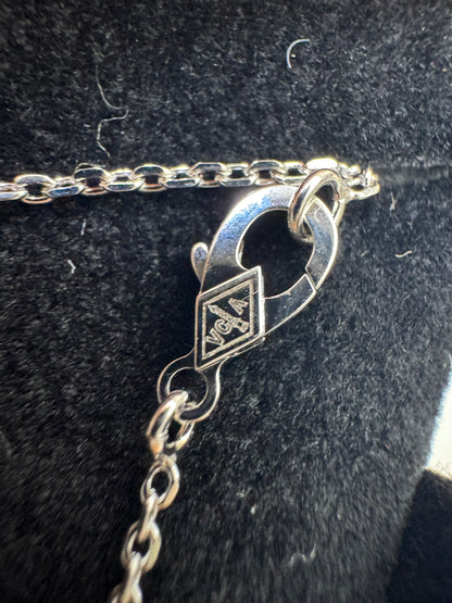 VCA Vintage Alhambra 鐳射白金色項鏈