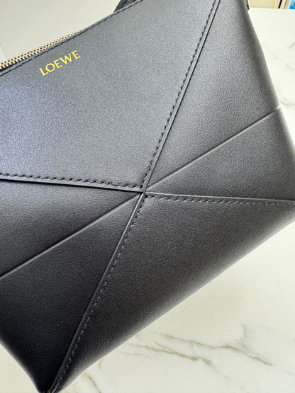 LOEWE Puzzle Fold Pouch Black