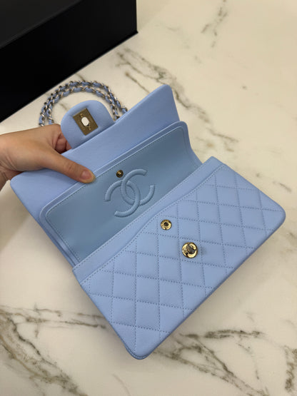 CHANEL CF23 Small 23P粉藍色