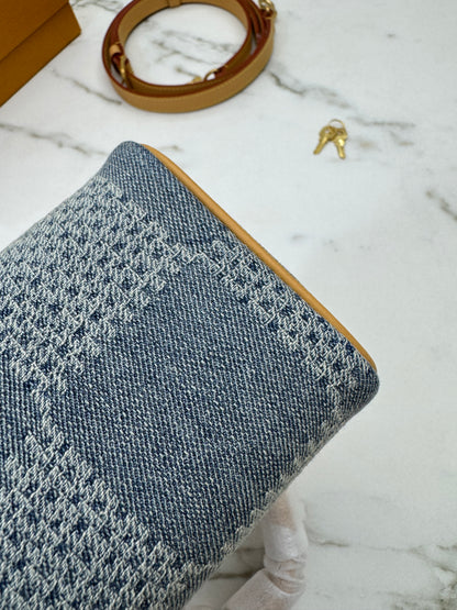 LV Nano Speedy 棋盤格牛仔