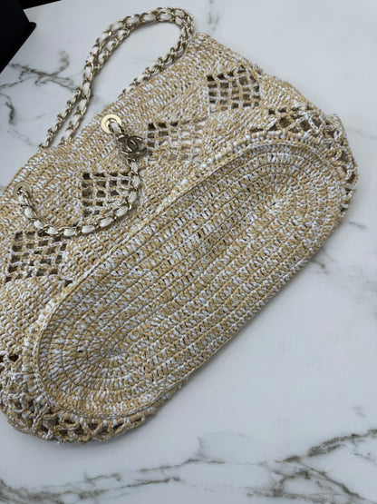 CHANEL 24M Coco Beach 草編沙灘包 Large