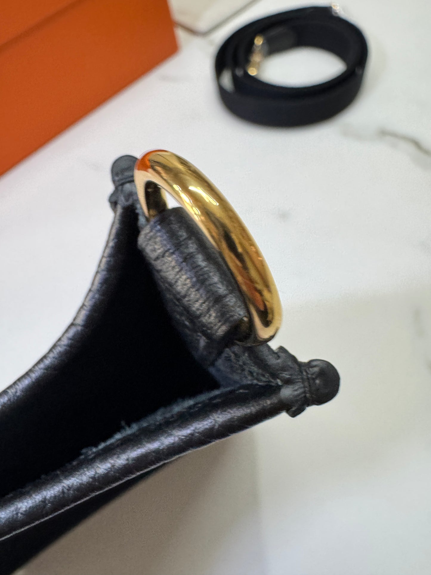 HERMES Mini Evelyn Noir GHW