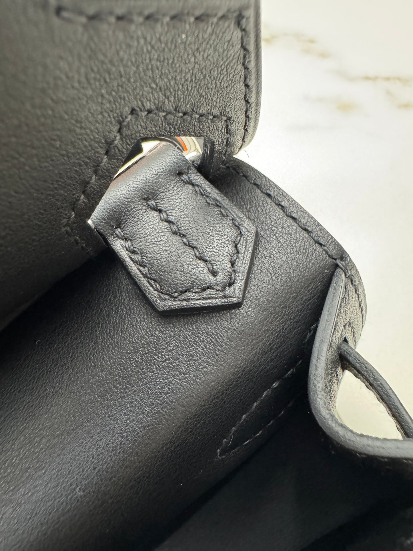 HERMES Mini Jypsiere 熊貓帆布 Swift/ Canvas