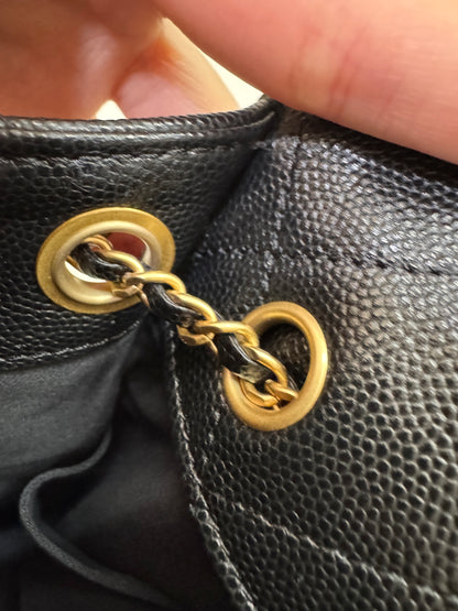 Chanel 25Bag Hobo 小號 荔枝皮 黑色