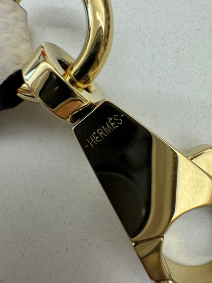 HERMES Kelly 25 冰川藍拼奶昔白 Epsom 香檳金扣 8U Bleu Glacier/ 10 Craie PBHW