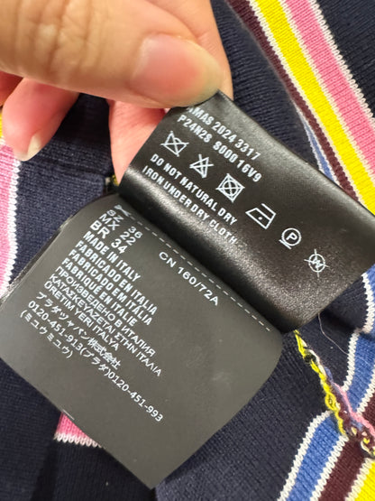 PRADA 彩色條紋針織背心