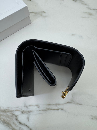 CELINE Wallet 凱旋門金扣Box皮