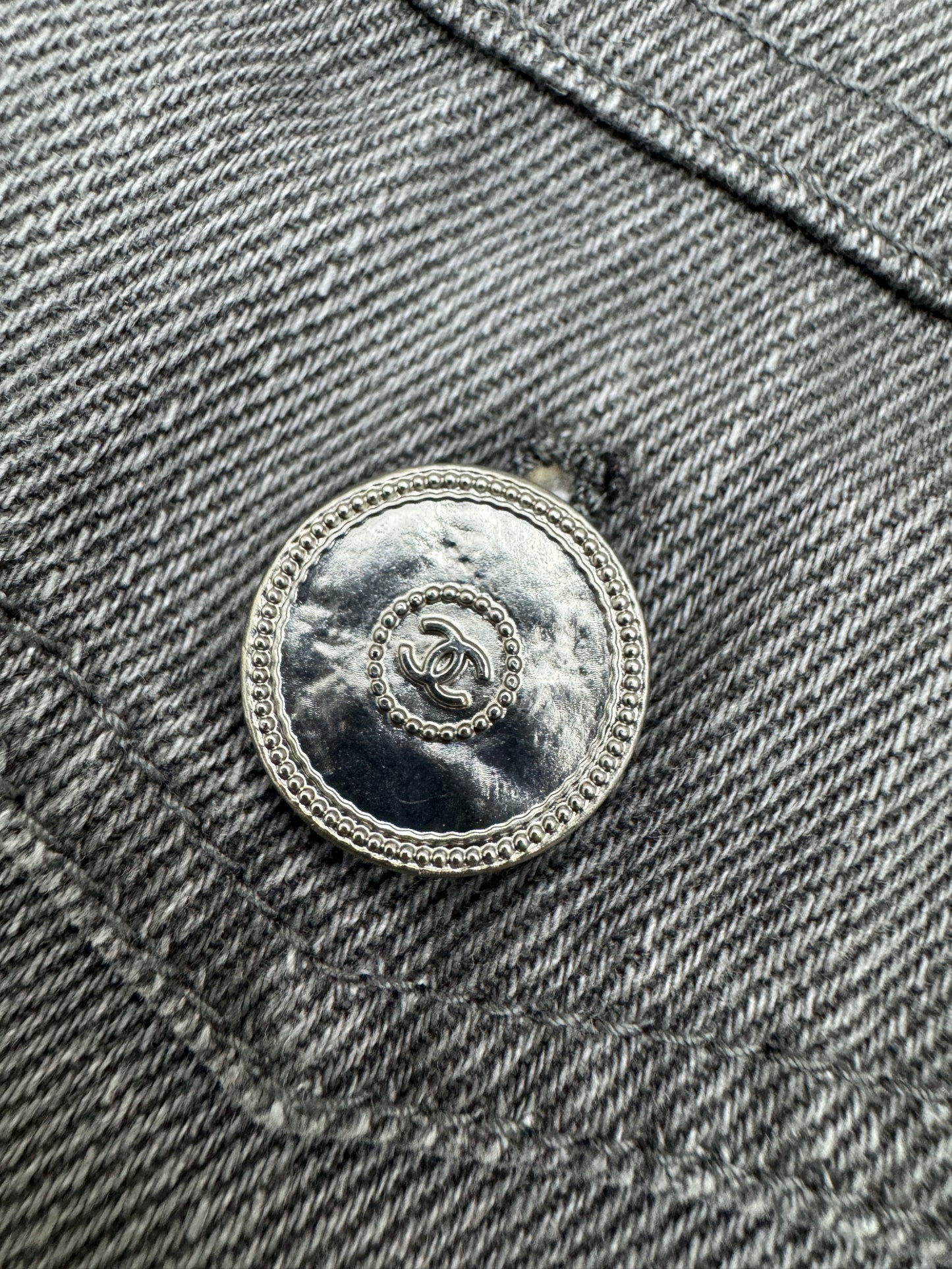CHANEL 25P 灰色牛仔外套 Denim Jacket