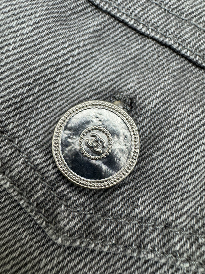 CHANEL 25P 灰色牛仔外套 Denim Jacket