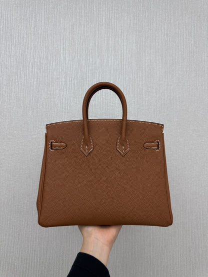 HERMES Birkin 25 金棕色金扣 Togo Gold GHW