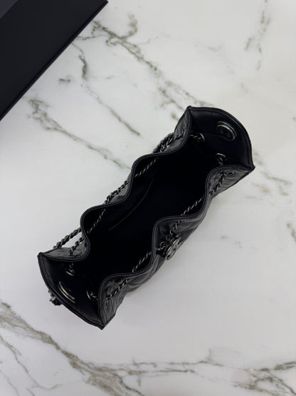 CHANEL Mini 25Bag 黑銀