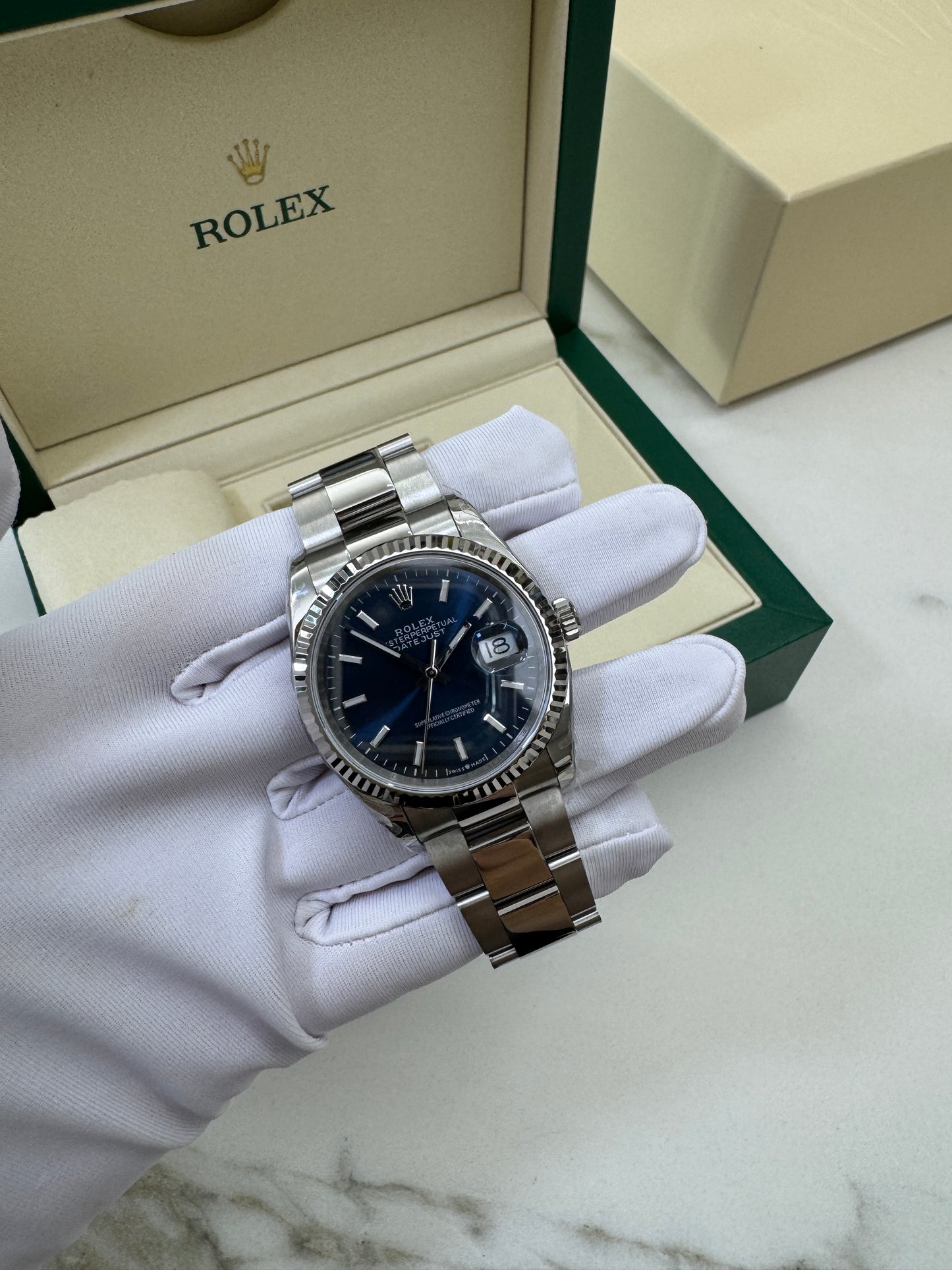 ROLEX Datejust 36mm 太陽圈藍盤 M126234