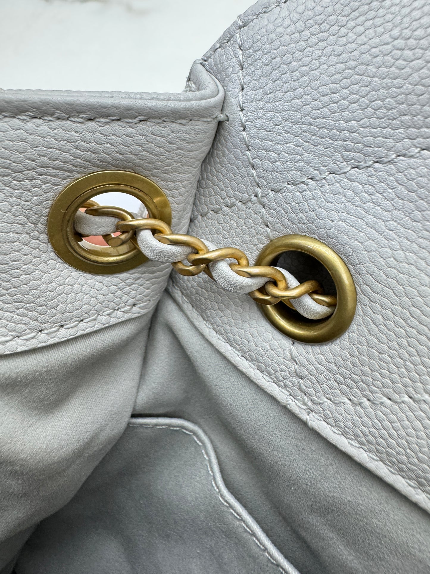 CHANEL 25Bag 淺灰色 Small
