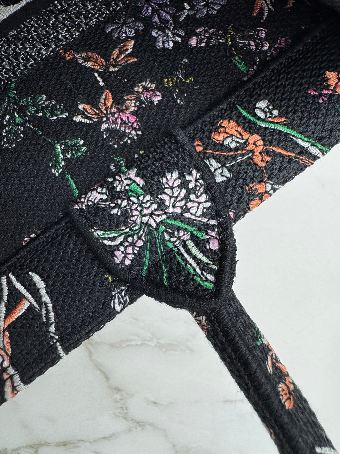 DIOR Book Tote Herbarium Black Medium