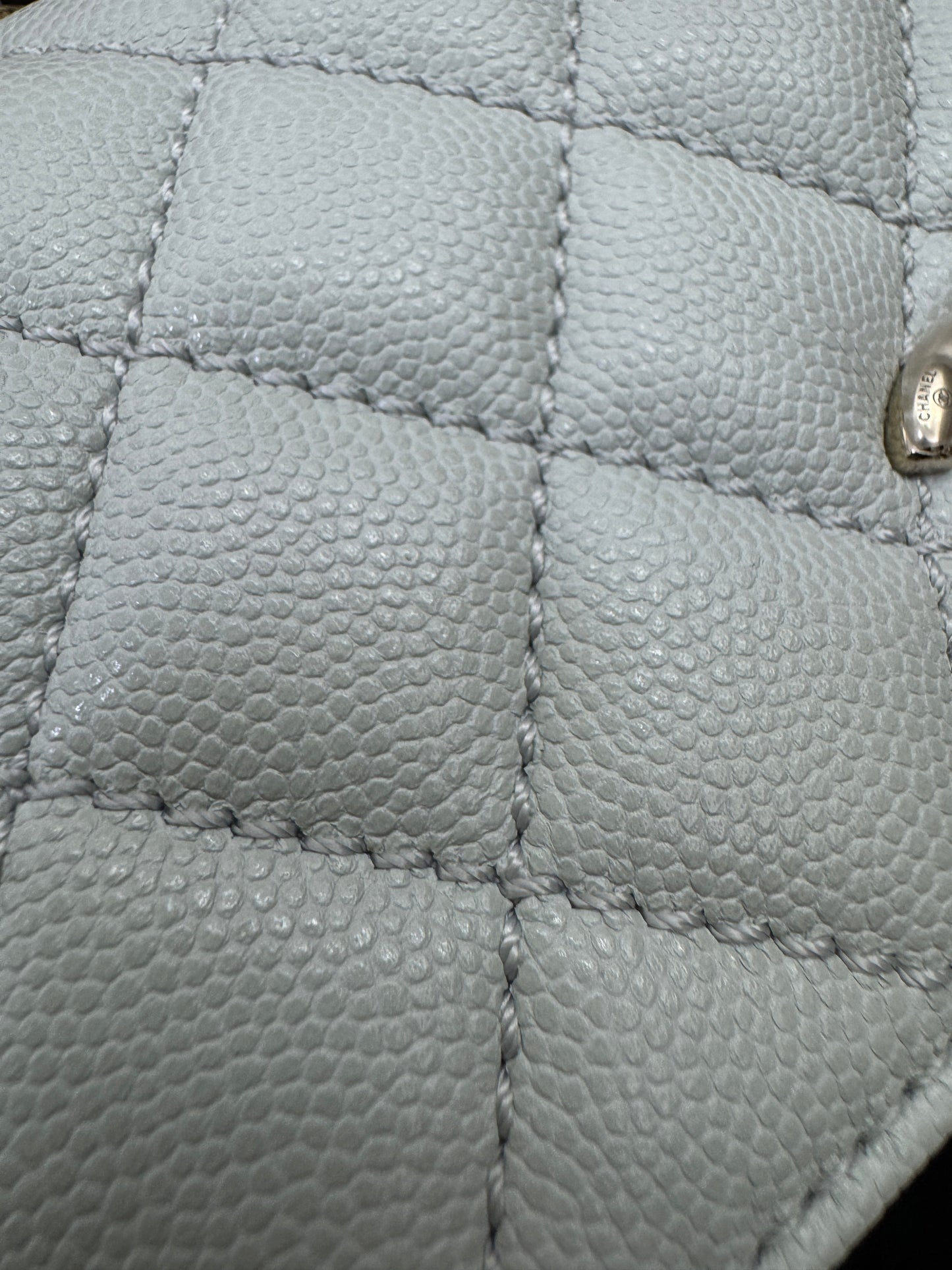 CHANEL Mini Cocohandle 霧霾藍/冰川藍 Cloud Blue