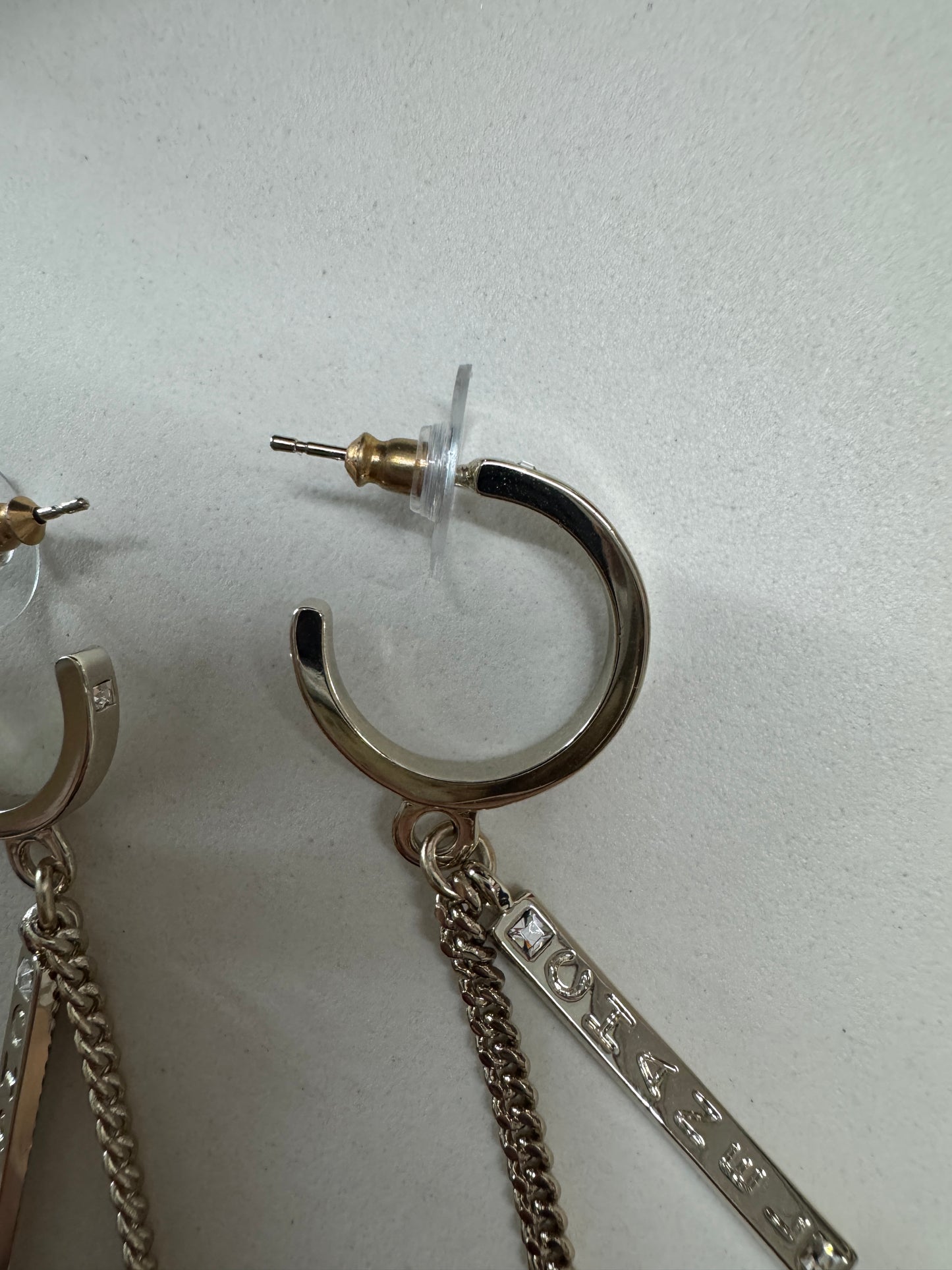 CHANEL 21P 淺金色流蘇耳環