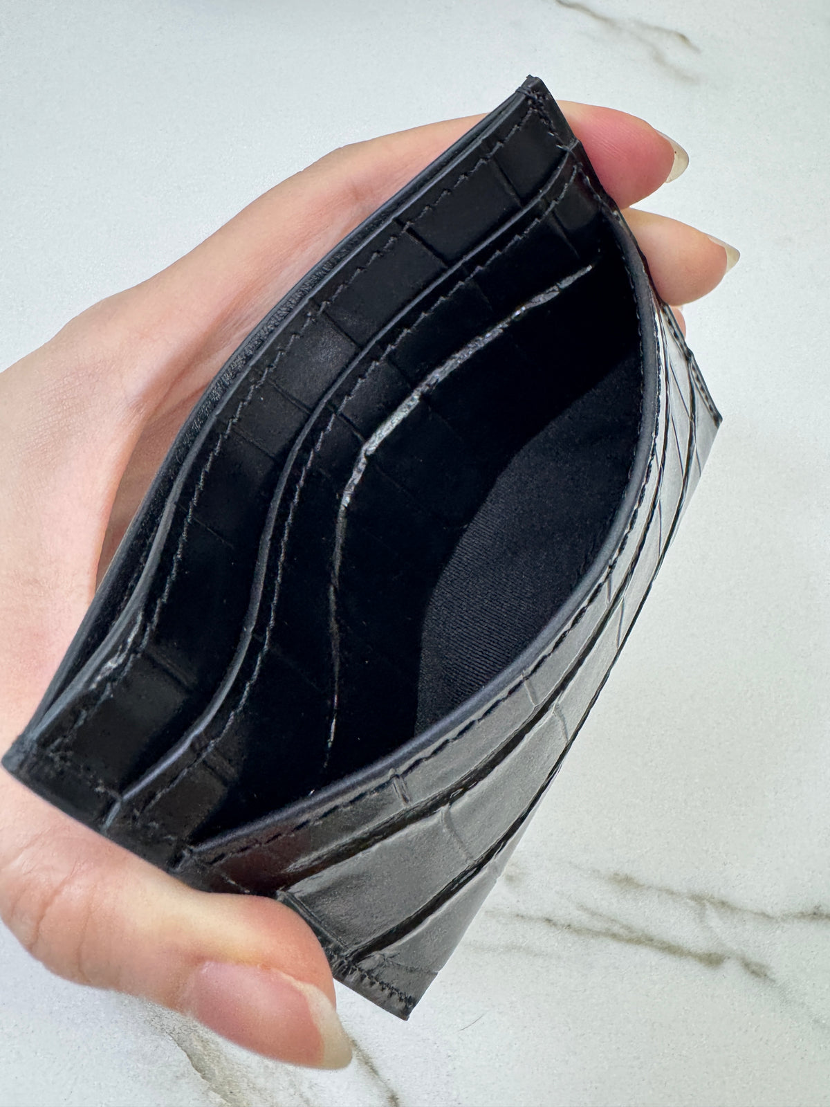 CHANEL 26A Crocodile Cardholder