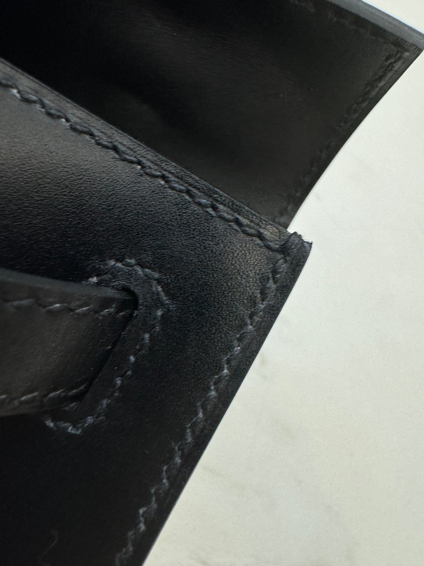 HERMES Mini Kelly I 黑金 Box皮 Kelly Pochette