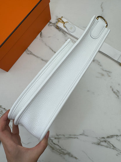 HERMES Evelyn29 新白色金扣 0U New White GHW
