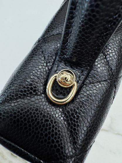 CHANEL LP盒子包 黑色牛皮 Vanity