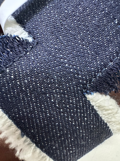 HERMES Oran 深藍牛仔拖鞋