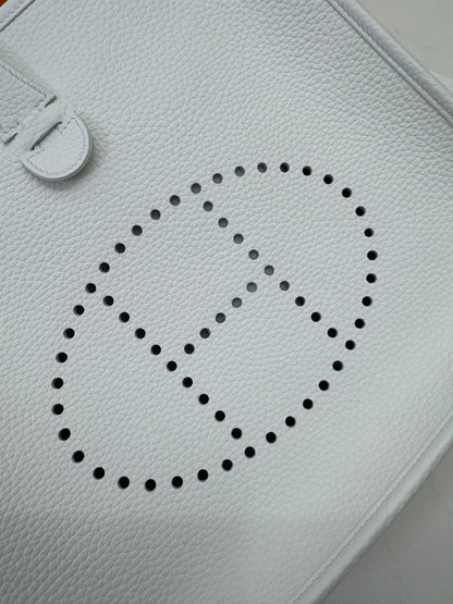 HERMES Evelyn29 新白色金扣 0U New White GHW
