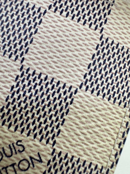 LV N64022 白棋盤三摺錢包 Victorine Wallet Damier Azur Canvas