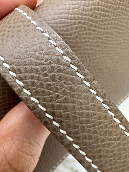 HERMES Bearn Wallet 三摺錢包 大象灰銀扣