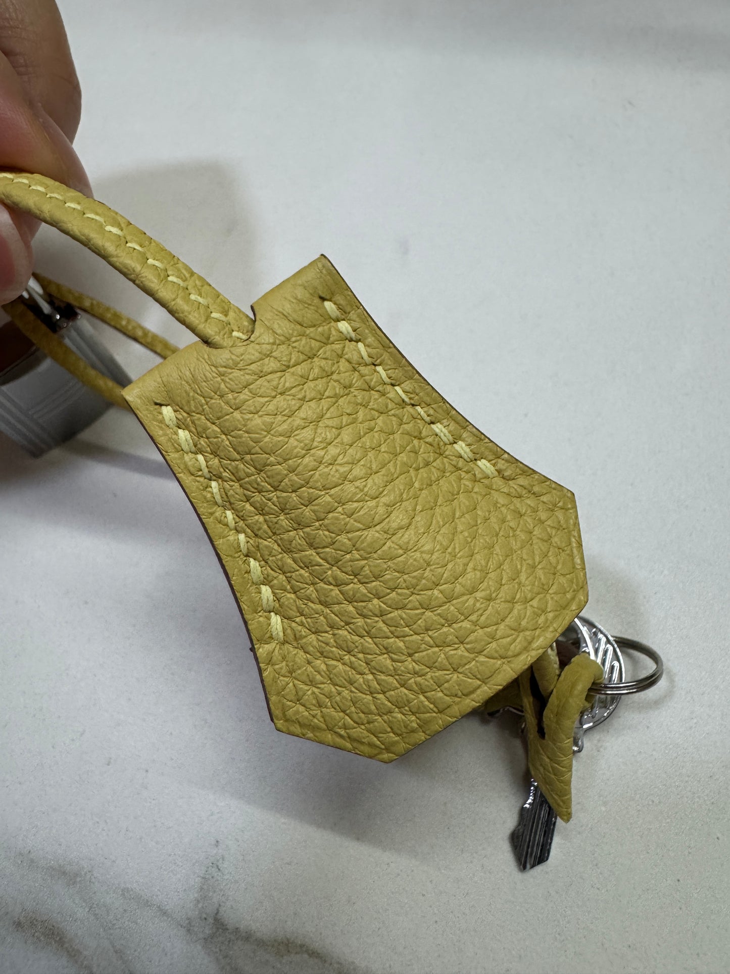 HERMES Birkin25 SO 珍珠灰拼小雞黃 Togo PHW