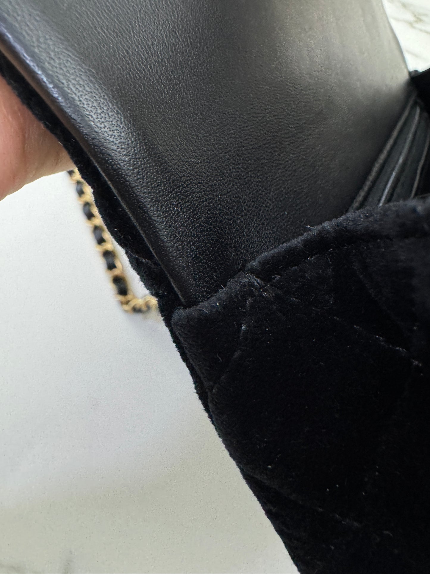 CHANEL 25K 蝴蝶結絲絨 Mini CF Top Handle