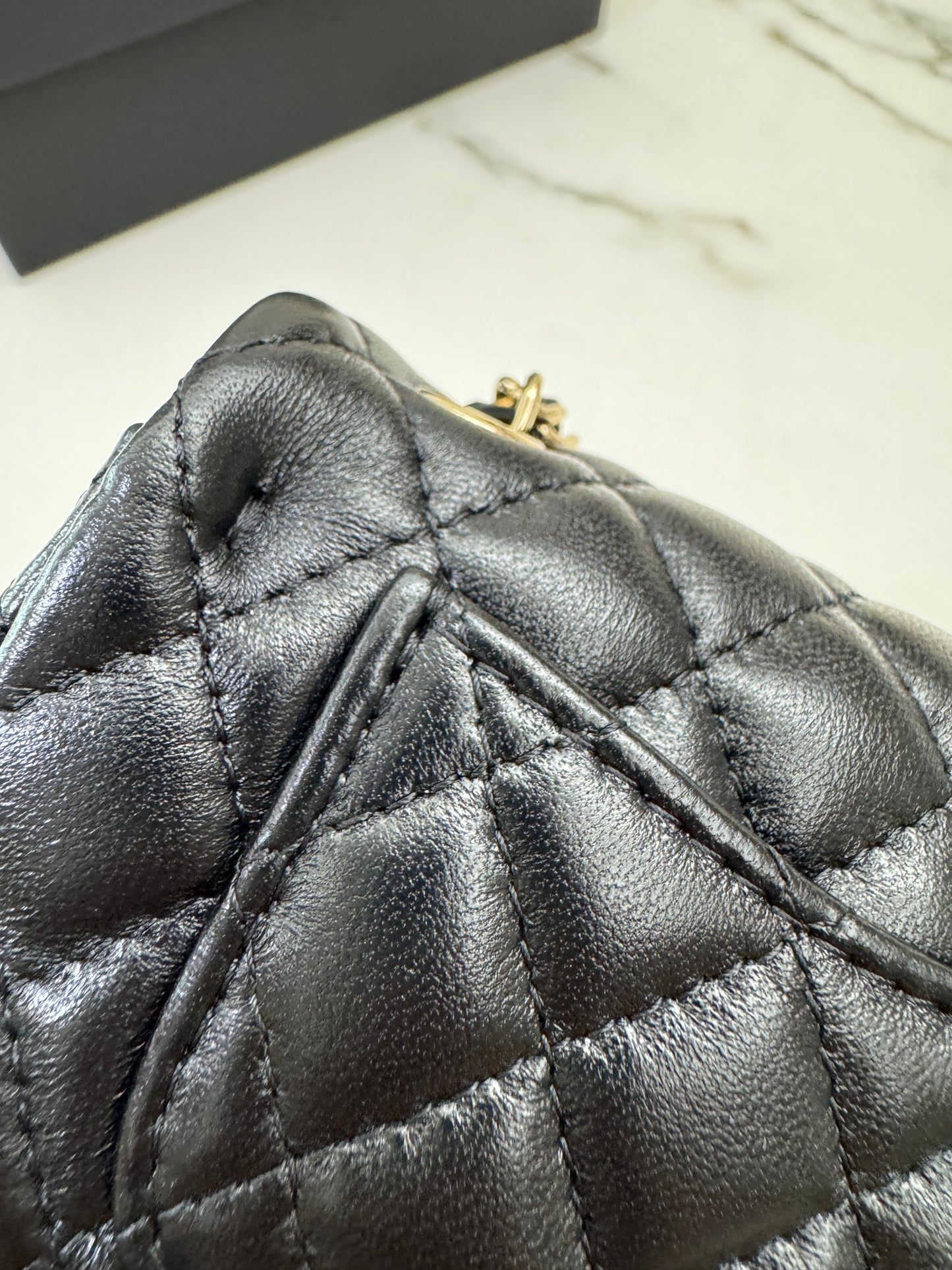 CHANEL 迷你CF包掛 黑色