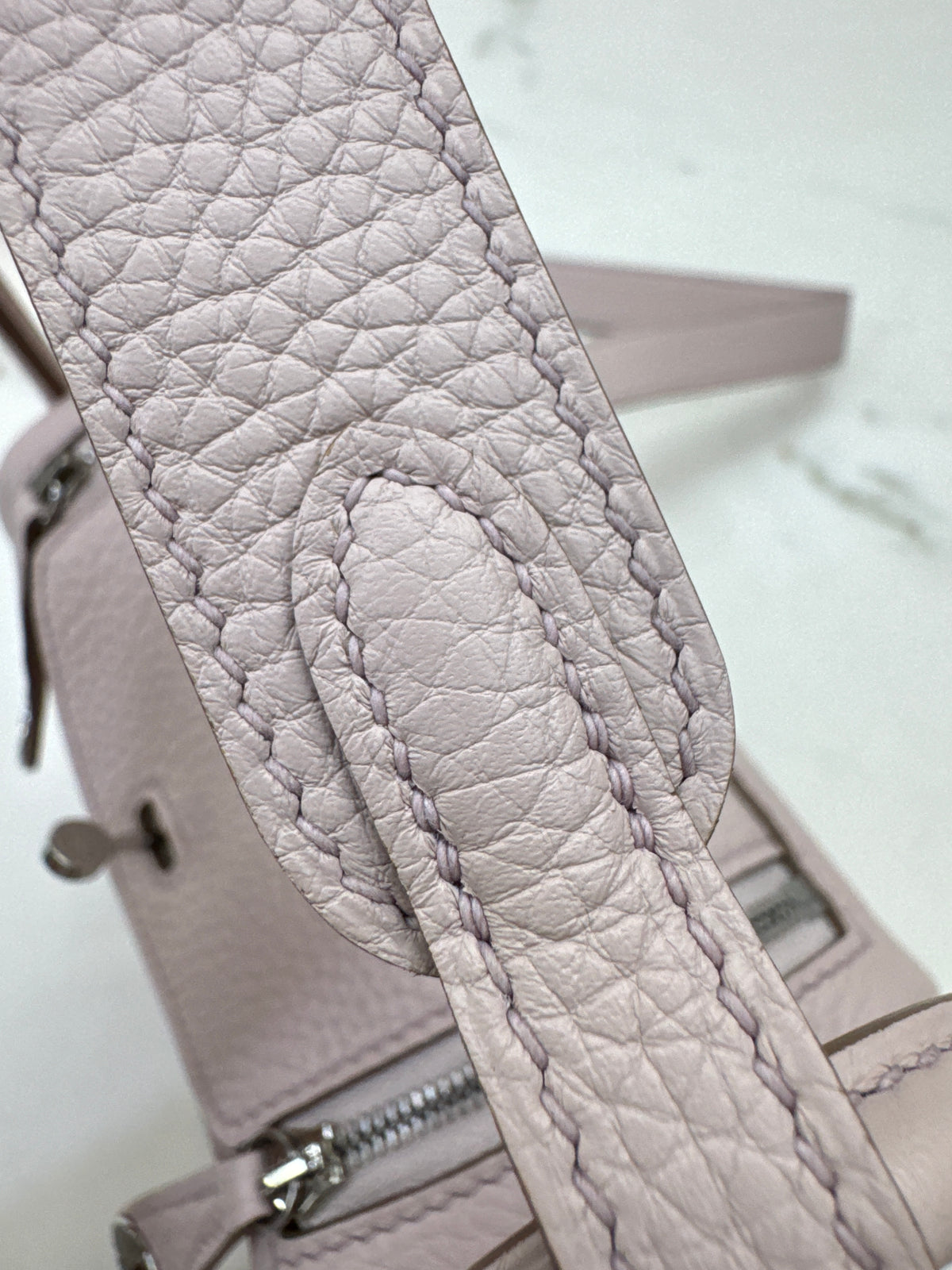 HERMES Mini Lindy 夢幻紫銀扣