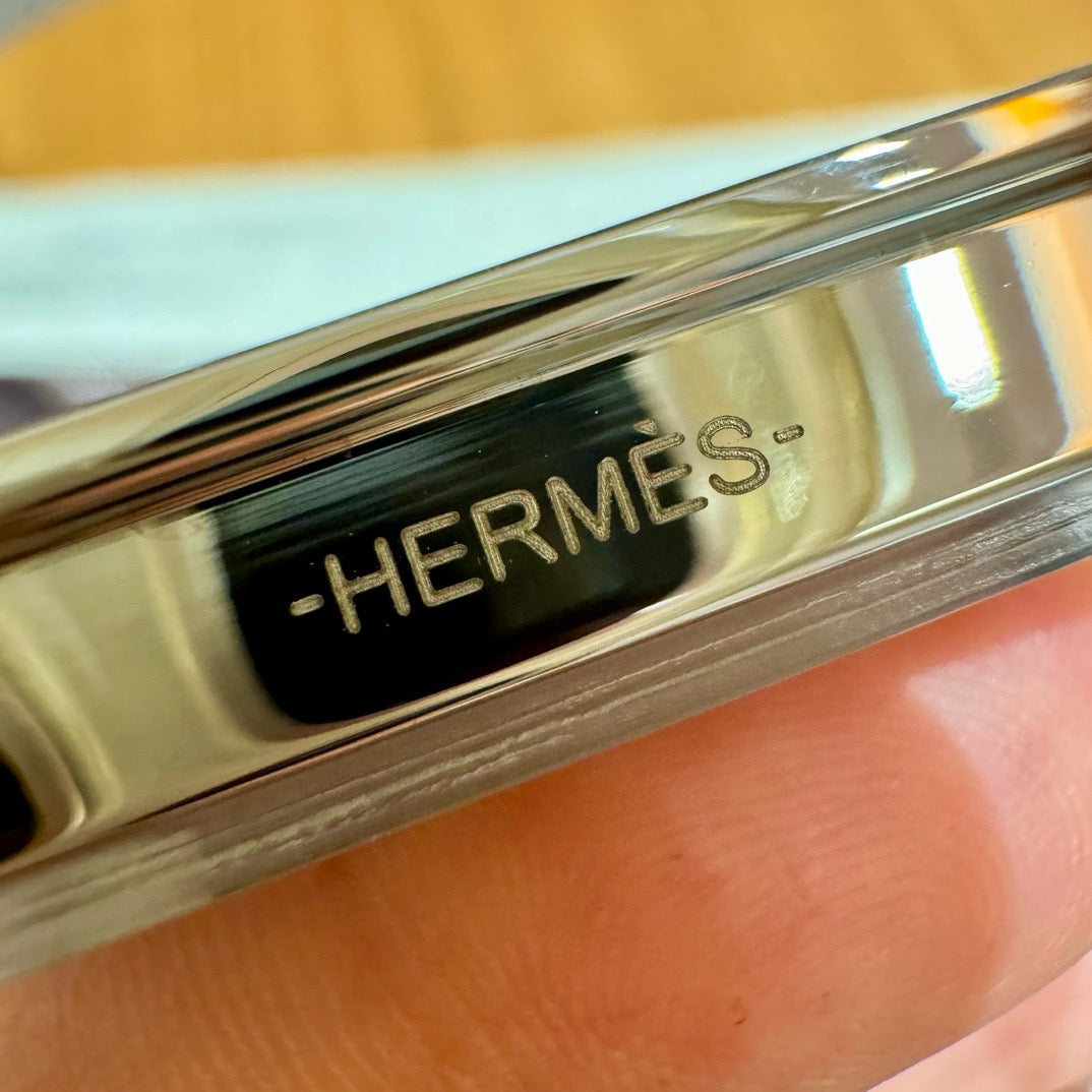 HERMES Mini Constance 鏡子款 黑銀 Epsom