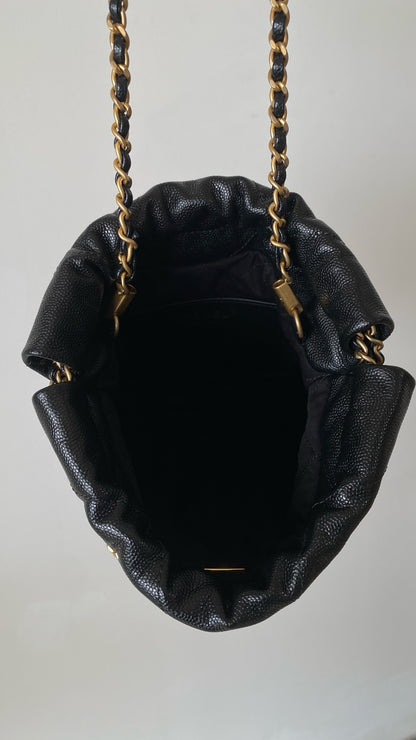 CHANEL Mini 22 Bag 荔枝牛皮