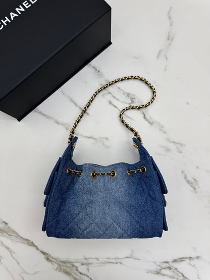 CHANEL Mini 25 Bag 藍牛仔