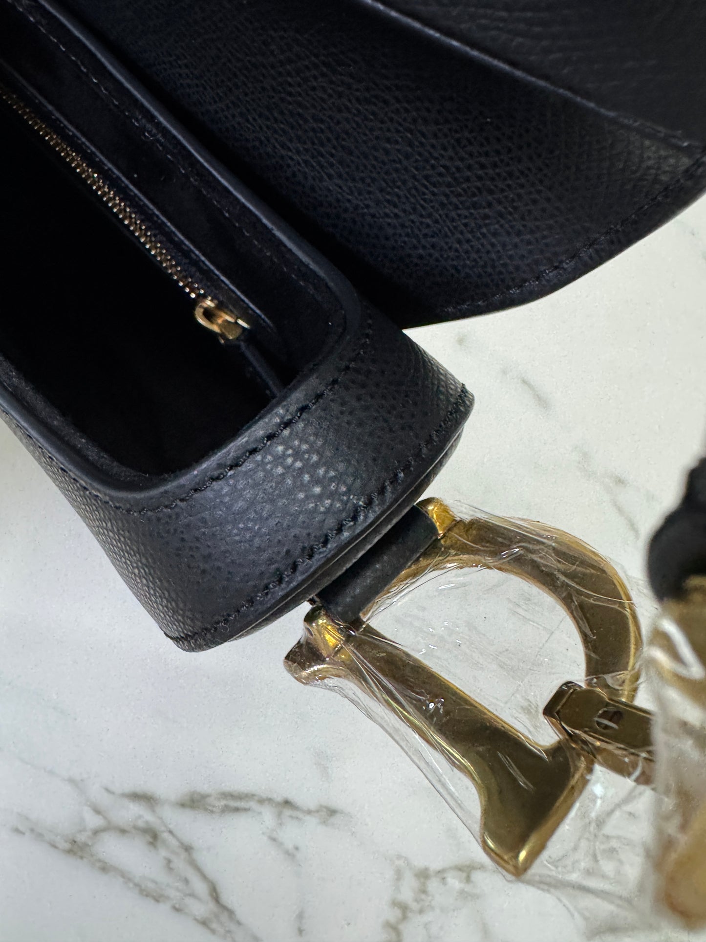 DIOR Saddle Medium Black