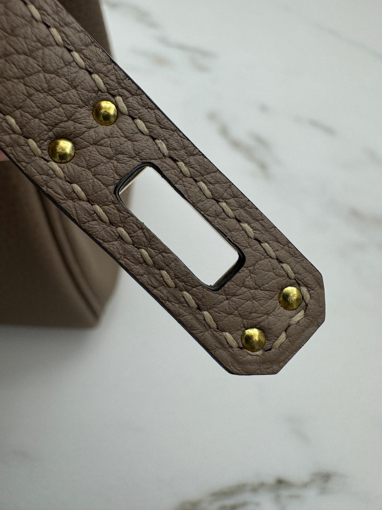 HERMES Kelly 25 斑鳩灰金扣 內縫 Togo 81 Gris Tourterelle GHW