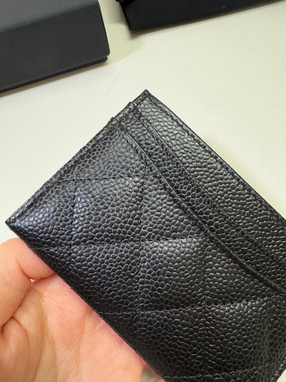 CHANEL Card Holder 黑金牛 HAAS皮