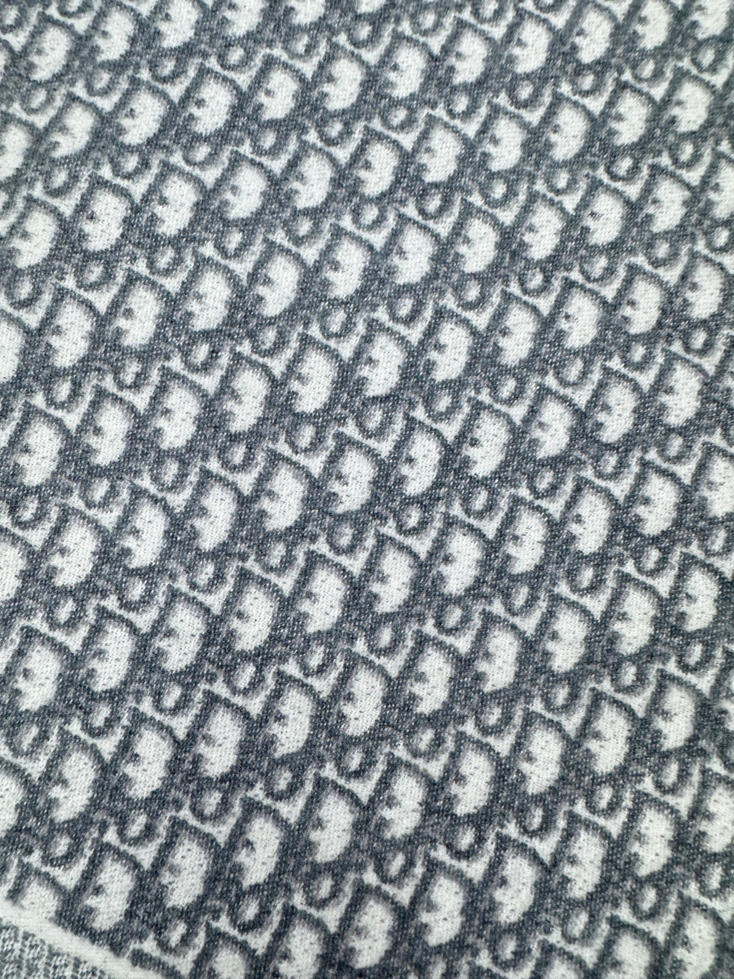 DIOR Oblique Scarf Grey 200x48cm