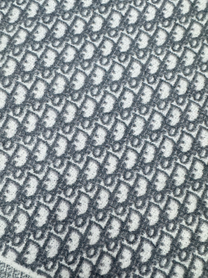 DIOR Oblique Scarf Grey 200x48cm