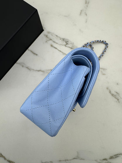 CHANEL CF23 Small 23P粉藍色