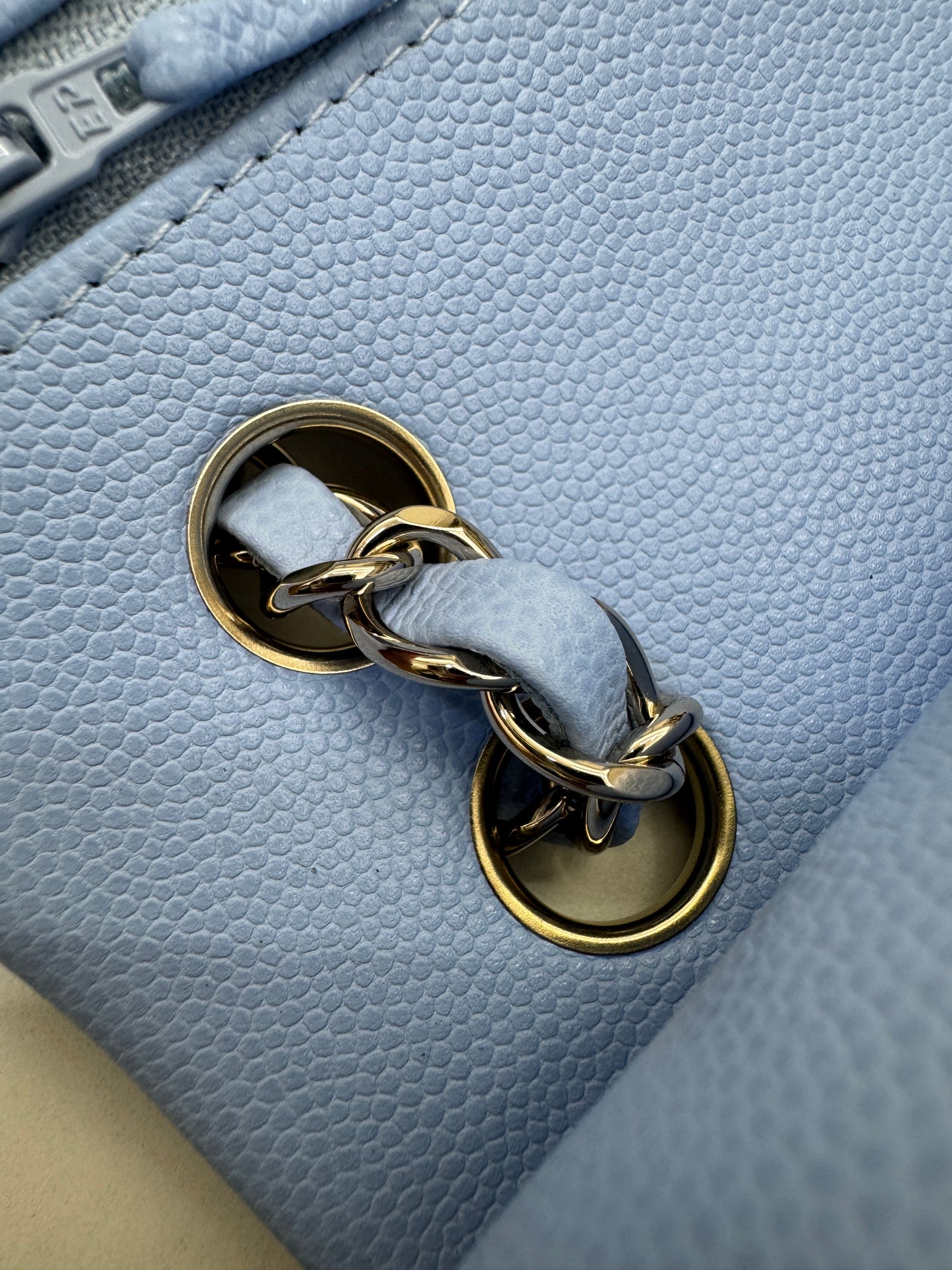 CHANEL CF23 Small 23P粉藍色