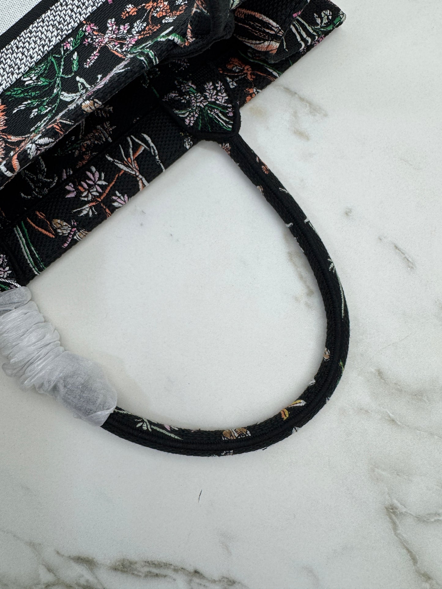 DIOR Book Tote Herbarium Black Medium