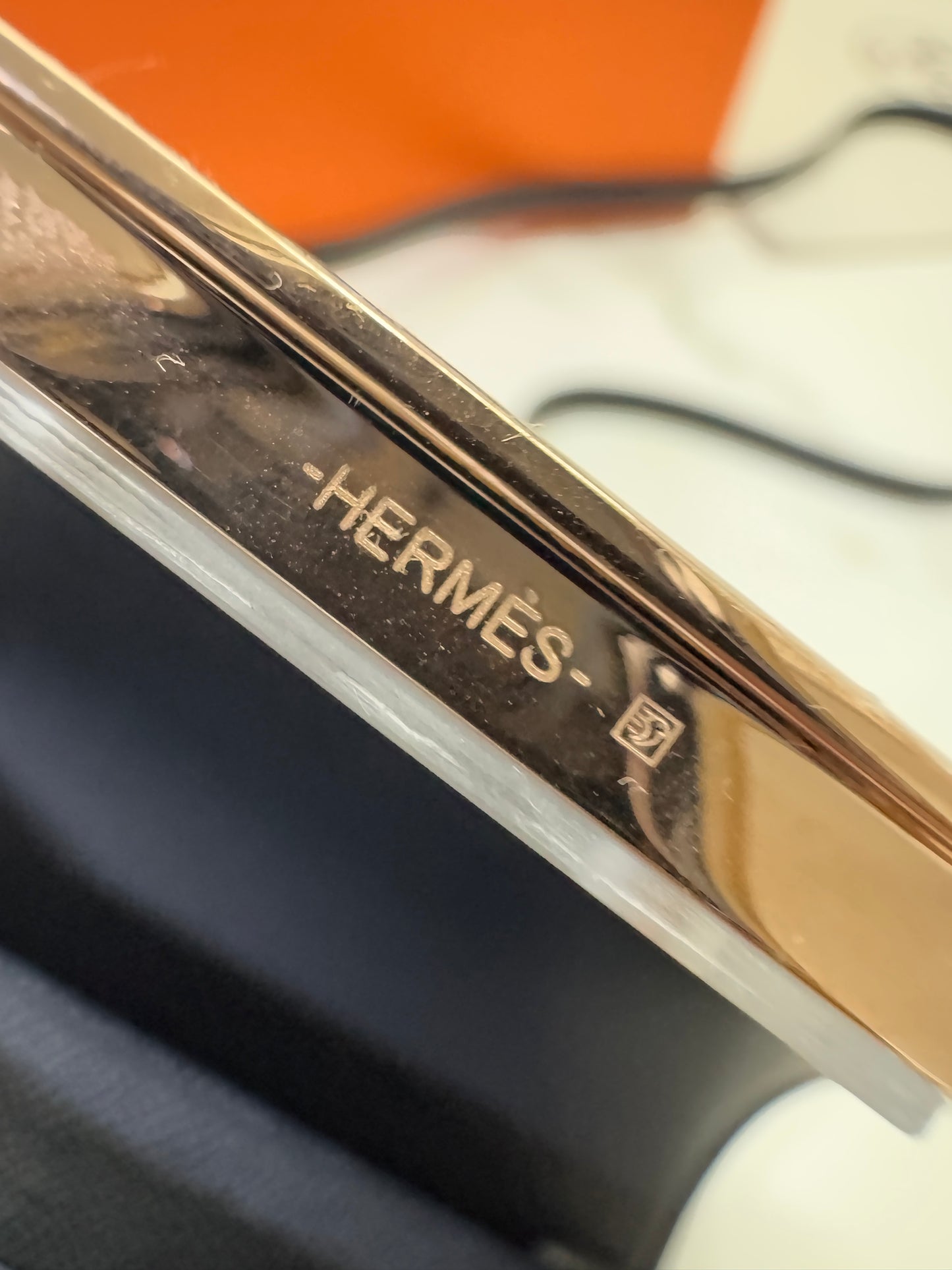 HERMES Mini Constance 黑色 玫瑰金扣 Epsom