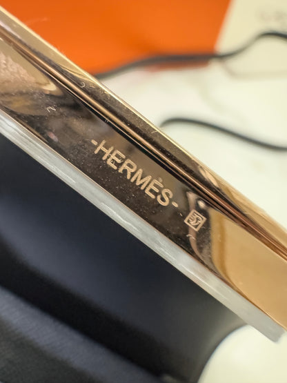 HERMES Mini Constance 黑色 玫瑰金扣 Epsom